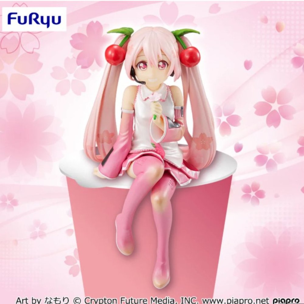 FuRyu Sakura Hatsune Miku 2022 Noodle Stopper Prize Figure Japan NIB Kawaii